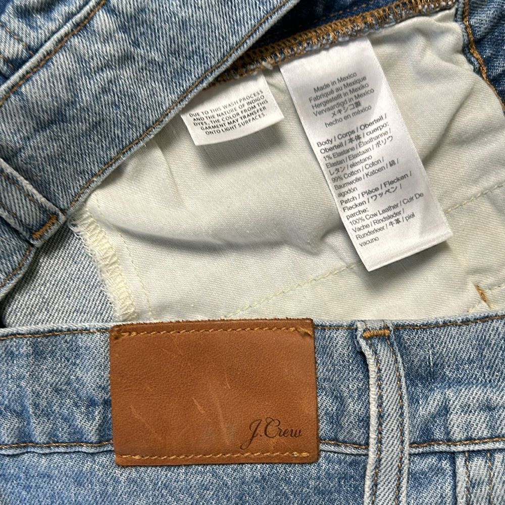 New Women’s J CREW High-rise Peggy tapered jean Blue delancey sZ 32 80s vintage - Picture 6 of 13